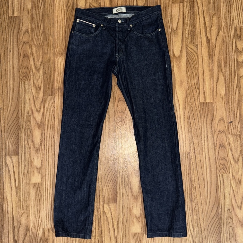 NWOT - Naked & Famous, Size 33, Indigo Selvedge Denim, Weird Guy fit